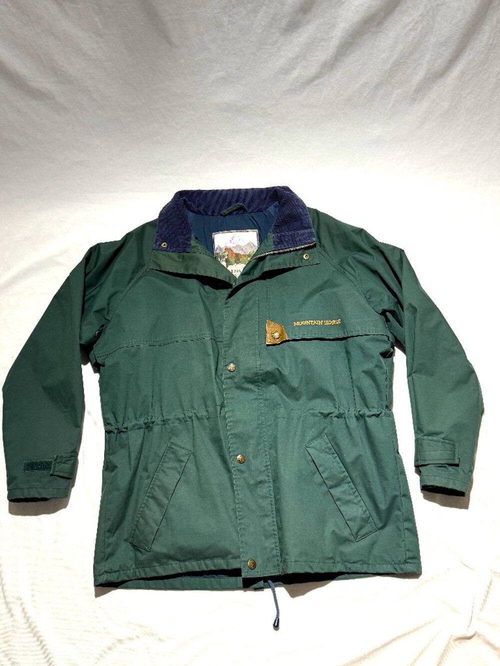 Mountain Horse Riding Wear Womens Coat 12 Large Green Vented Full Zip - Picture 2 of 10